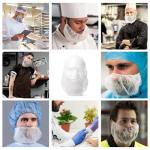 100 PCS Disposable Beard Nets for Food Service