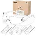 112 Pack Crystal Clear Safety Glasses - Impact Resistant