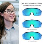 Ice Blue Adjustable Safety Glasses with Anti-UV Protection