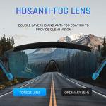 Ice Blue Adjustable Safety Glasses with Anti-UV Protection