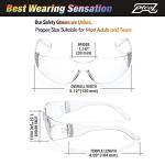 112 Pack Crystal Clear Safety Glasses - Impact Resistant