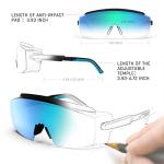 Ice Blue Adjustable Safety Glasses with Anti-UV Protection