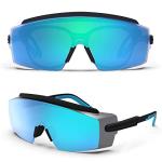 Ice Blue Adjustable Safety Glasses with Anti-UV Protection
