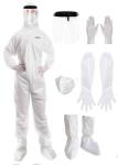 Zimchado Disposable Hazmat Suit with Gloves & Face Shield