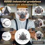 Reusable Respirator Mask Set with Filters & Goggles