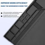 HTM-203 Large Black Magnetic Silicone Soldering Mat