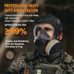 Zekkip Full Face Gas Mask with Advanced Filters