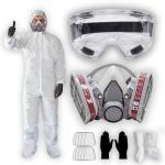 Hazmat Paint Suit with Respirator and Goggles