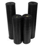 Wide Rib Corrugated Rubber Floor Mat, 3mm Thick