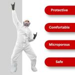 Hazmat Paint Suit with Respirator and Goggles