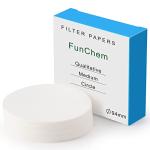 FunChem 94 mm Qualitative Filter Paper Circles, Pack of 100