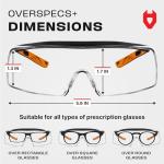 NoCry Over Eyeglasses Safety Goggles with UV Protection
