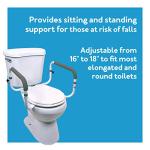 Toilet Safety Frame - Adjustable Rails for Seniors