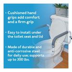Toilet Safety Frame - Adjustable Rails for Seniors