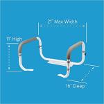 Toilet Safety Frame - Adjustable Rails for Seniors