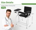 Adjustable Blood Drawing Chair with Soft Cushion