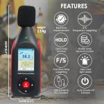 Digital Decibel Meter with Data Logging & Alarm