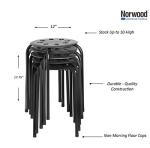 Norwood Stacking Stools for Kids & Adults - 5 Pack