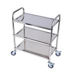 Amarite 3-Shelf Stainless Steel Utility Cart with Wheels