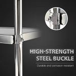 Amarite 3-Shelf Stainless Steel Utility Cart with Wheels