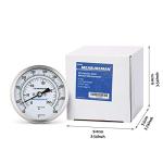 Stainless Steel Bimetal Dial Thermometer, 3" Dial