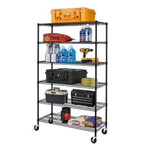 Heavy Duty NSF Wire Shelving Unit with Casters