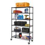Heavy Duty NSF Wire Shelving Unit with Casters