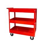 3-Tier Metal Service Cart on Wheels, 400 lbs