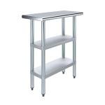 AmGood Stainless Steel Utility Work Table with Shelves