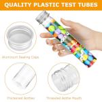 Oungy 50-Pack Clear Plastic Test Tubes with Caps