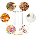 Oungy 50-Pack Clear Plastic Test Tubes with Caps