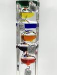 Galileo Thermometer with Wooden Base - 25" Tall