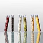 Clear Plastic Test Tubes with Caps - 20pcs