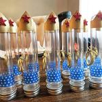 Clear Plastic Test Tubes with Caps - 20pcs