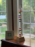 Galileo Thermometer with Wooden Base - 25" Tall