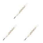 Glass Oral Thermometers for Fast Temperature Reading (2pc)