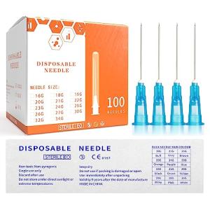 23 Gauge Luer Lock Dispensing Needles, 1.5 Inch