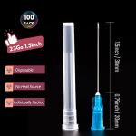 23 Gauge Luer Lock Dispensing Needles, 1.5 Inch