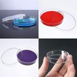 20 Plastic Petri Dishes with Lids, Sterile
