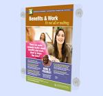 Acrylic Double-Sided Sign Holder with Suction Cups