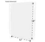 Acrylic Double-Sided Sign Holder with Suction Cups