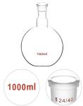 1000ml Borosilicate Glass Boiling Flask Set