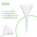 12pcs Plastic Analytical Funnel Set for Labs