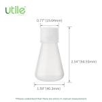Plastic Erlenmeyer Flask Set, 25ml, 12pcs