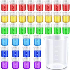 Tanlade Plastic Beakers - 36 Pack, 250 ml