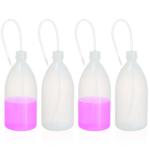 4 Pack Plastic Squeeze Bottles for Lab Use