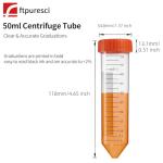 50mL Conical Centrifuge Tubes - 25 Pack