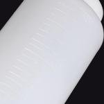 10-Pack 1000ml Wide Mouth Plastic Lab Bottles