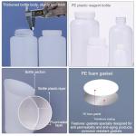 10-Pack 1000ml Wide Mouth Plastic Lab Bottles