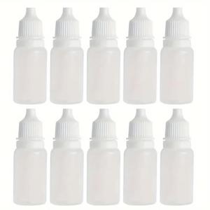 10 Pack of 15ml Plastic Dropper Bottles